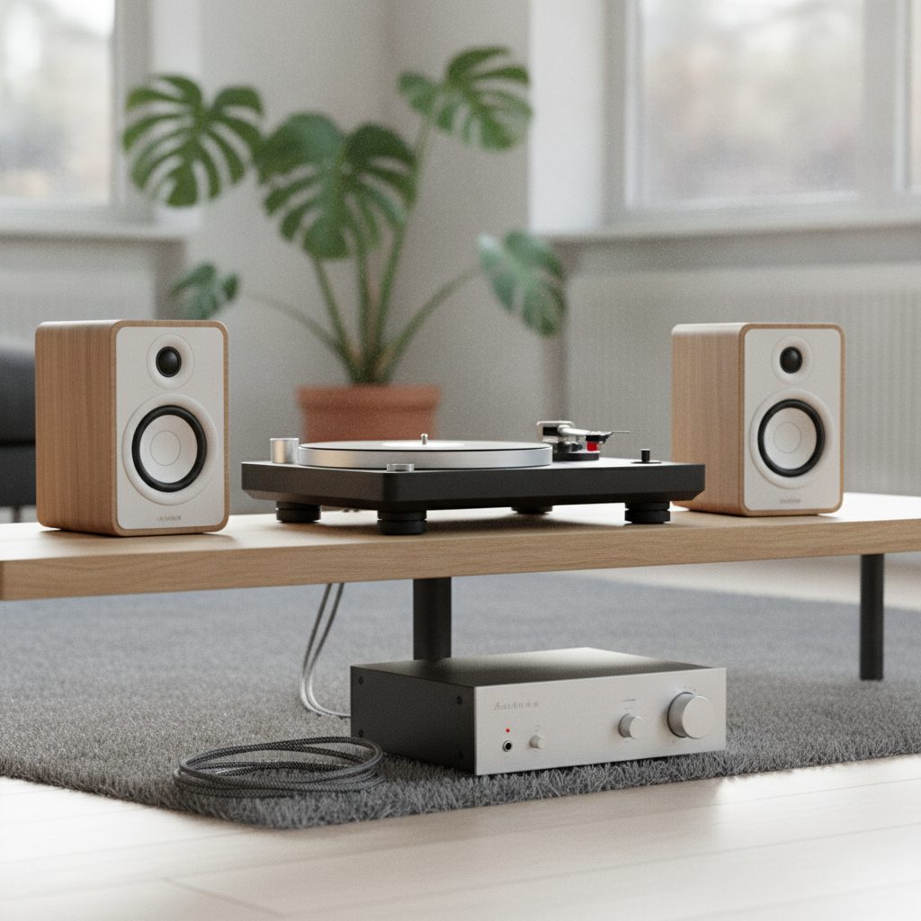 Platenspeler met boxen en versterker: zo bouw je de perfecte audio-opstelling